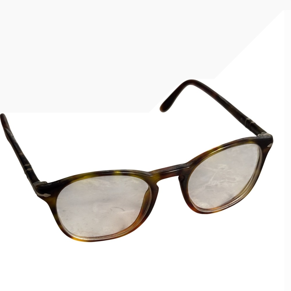 Persol Vintage Havana Tortoiseshell Glasses Frame -Keyhole Bridge Meflecto Italy